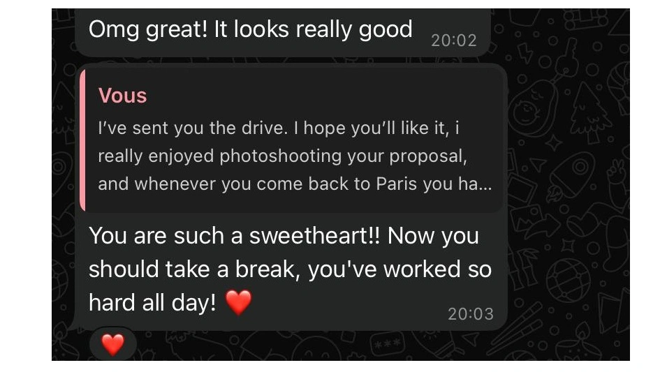 WhatsApp Review Screenshot